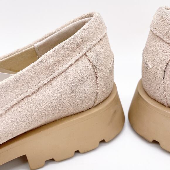 Dolce Vita Women's Elias Lug Sole Tailored Loafer Flats Dune Suede Size 7.5 - Picture 11 of 12